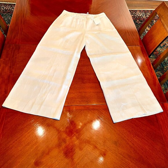 Fabiana Filippi White Lg Pants New Mint w/ Tags Made in Italy - Picture 1 of 7